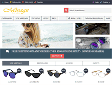 Tablet Screenshot of mirageeyewear.com